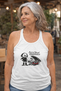 Cute Camper Graphic Tank — "Away Sheep Unleashed" Women's Racerback
