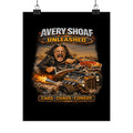 Poster — Avery Shoaf Unleashed: Cars • Chaos • Comedy Matte Vertical Poster